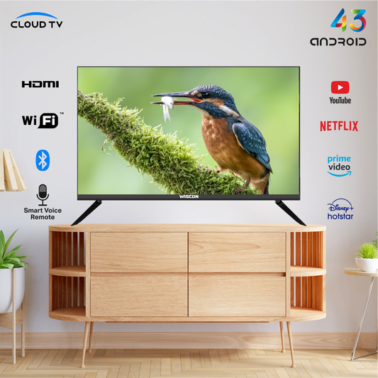 Wiscon WIL43FV3T8 43 inch Smart 512MB/4GB LED TV