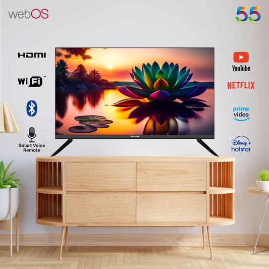 Wiscon WIL55UV2V8 55 inch Smart 1.5GB/8GB LED TV with Voice Remote