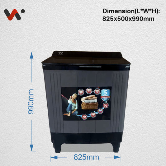 Wiscon WISA7017WS 7Kg Semi-Automatic Washing Machine