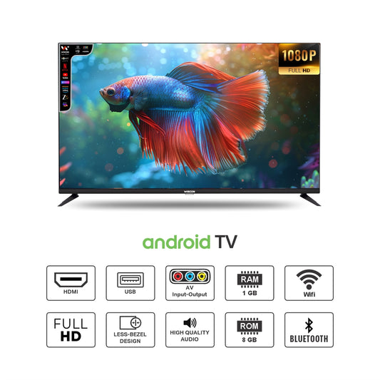 Wiscon WIL43FV1T7 43 inch Smart 1GB/8GB LED TV with Voice Remote