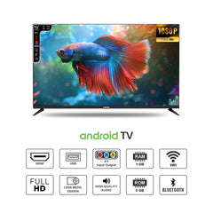 Wiscon WIL43FV1T7 43 inch Smart 1GB/8GB LED TV with Voice Remote