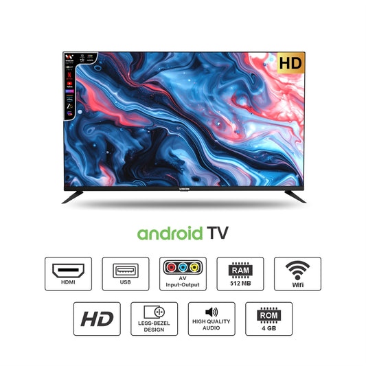 Wiscon WIL32HV1C7 32 inch Smart 512MB/4GB LED TV