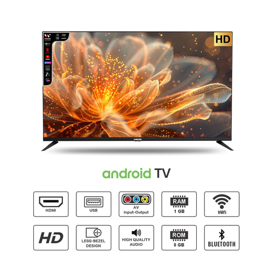 Wiscon WIL32HV 32 inch Smart 1GB/8GB LED TV with Voice Remote