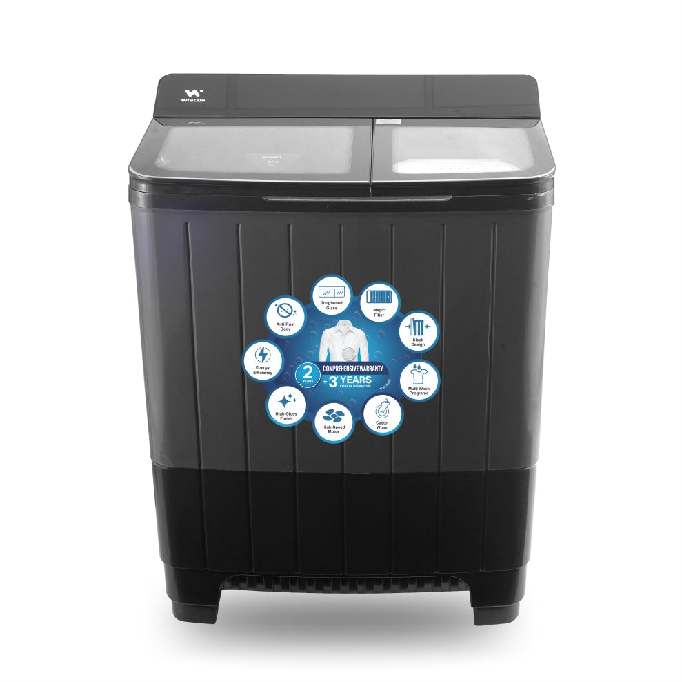 Wiscon WISA1224WS 12Kg Semi-Automatic Washing Machine with Stainless Steel Tub