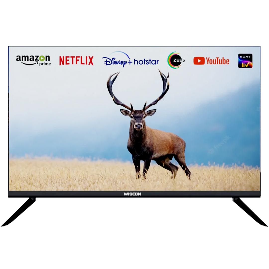 Wiscon 109 cm (43) Smart Frameless Full HD LED TV with Voice Remote