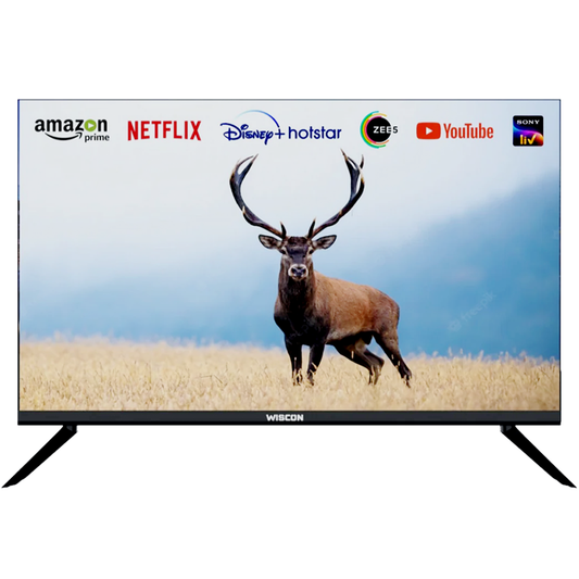 Wiscon 108 cm (43) Smart Frameless Full HD LED TV with Voice Remote